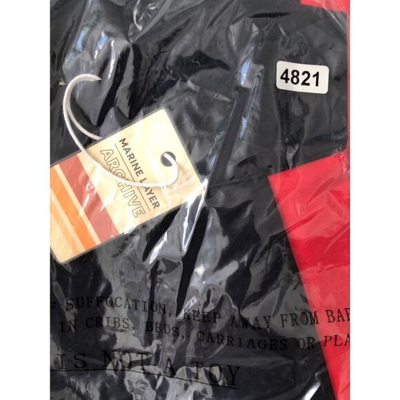 Marine Layer Archive Jordan Ponte Pant Straight Leg Navy Red White Stripe NWT 0 - Picture 7 of 9